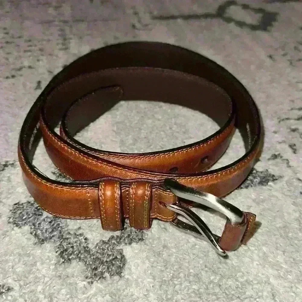 Fossil around the waist around the world full grain cowhide‎ leather belt 40